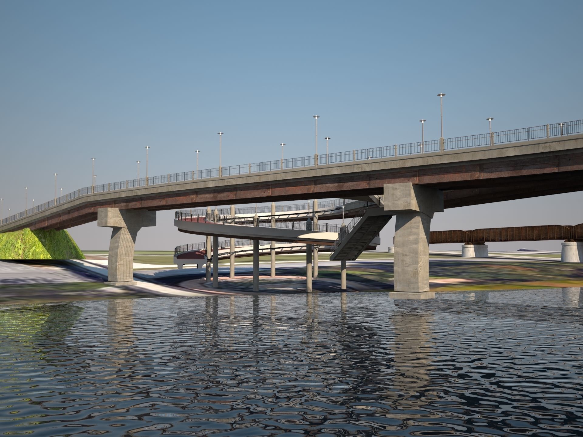 Context Bridges Austin Texas 3D model_4