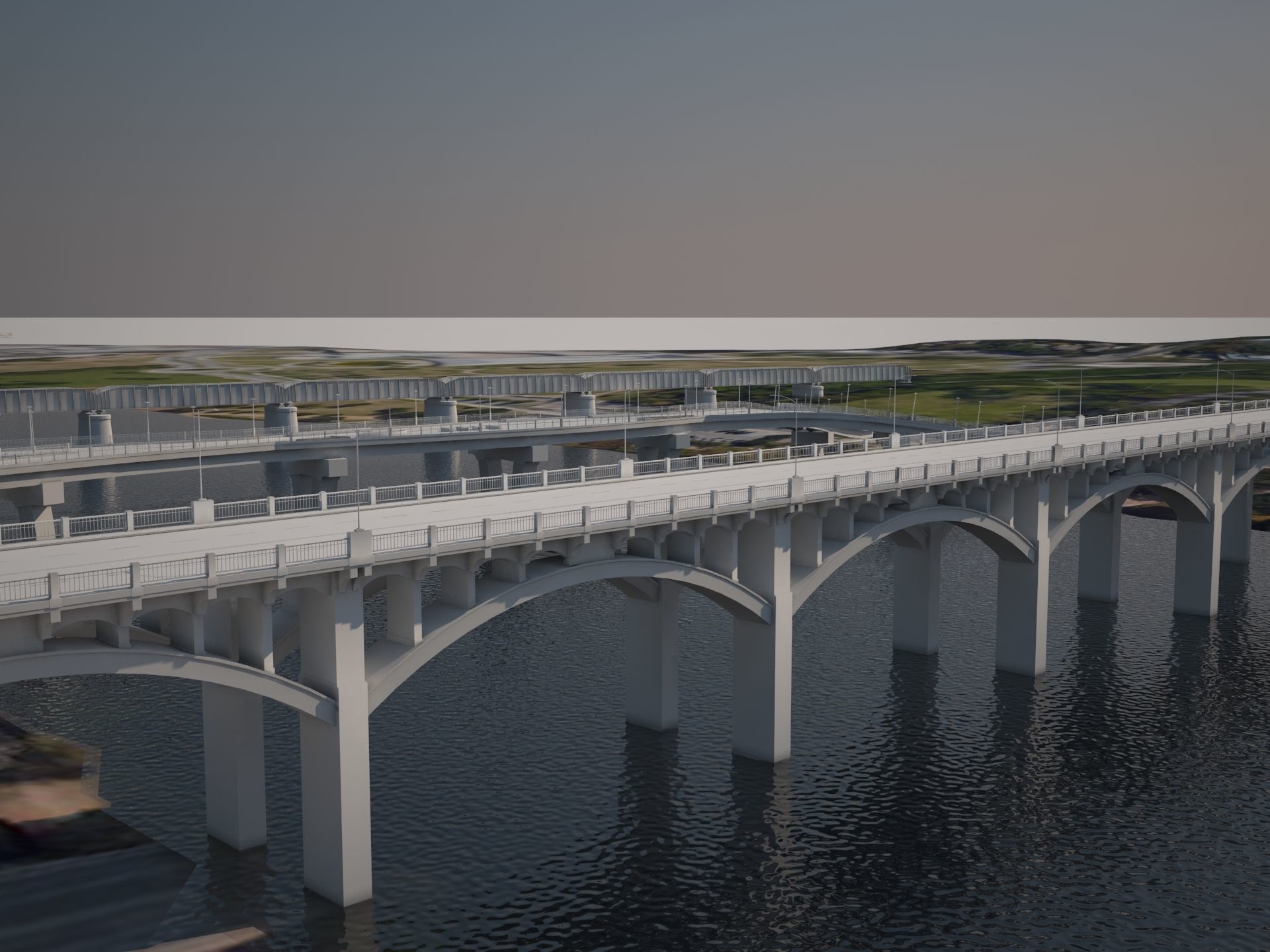 Context Bridges Austin Texas 3D model_15