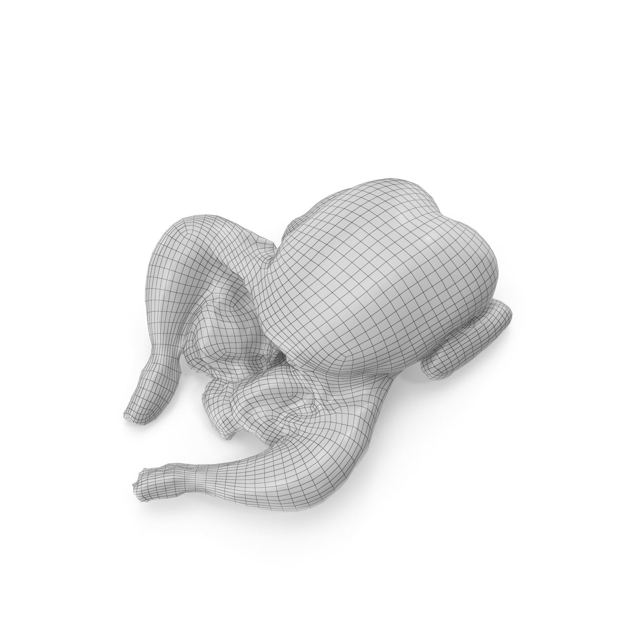 Raw Chicken seasoned with sage - 4K textures 3D model_17