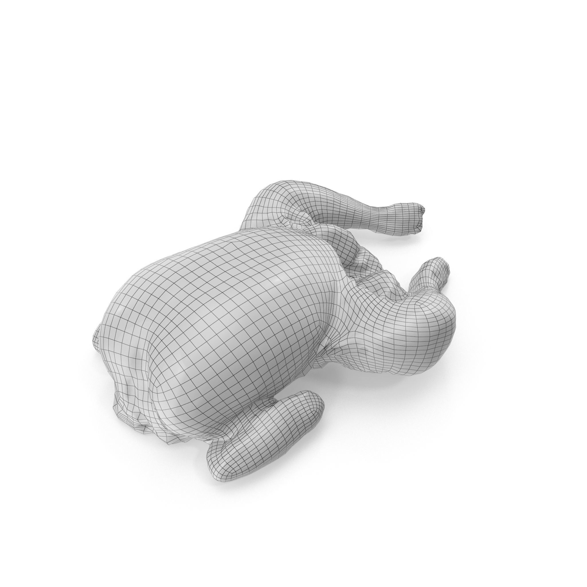 Raw Chicken seasoned with sage - 4K textures 3D model_2