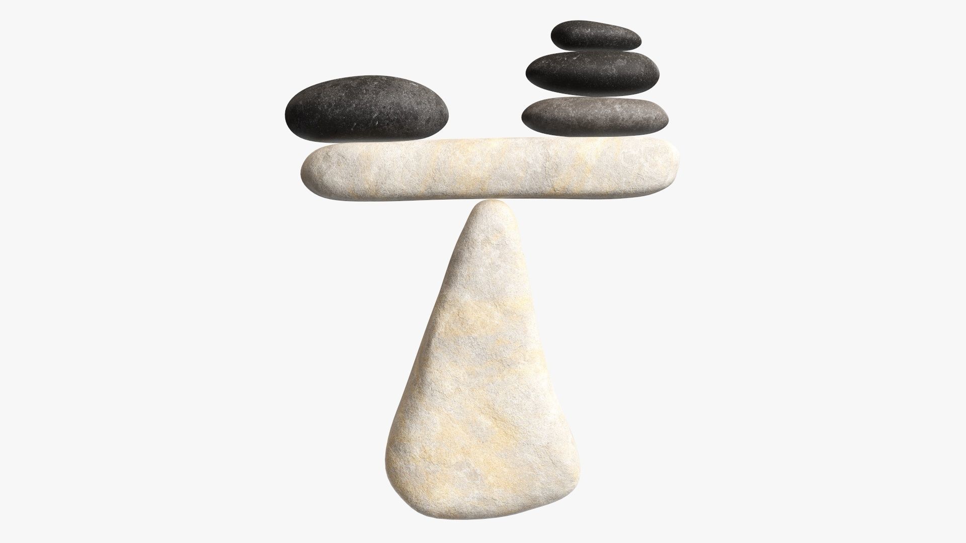 Balance stones 3D model_1