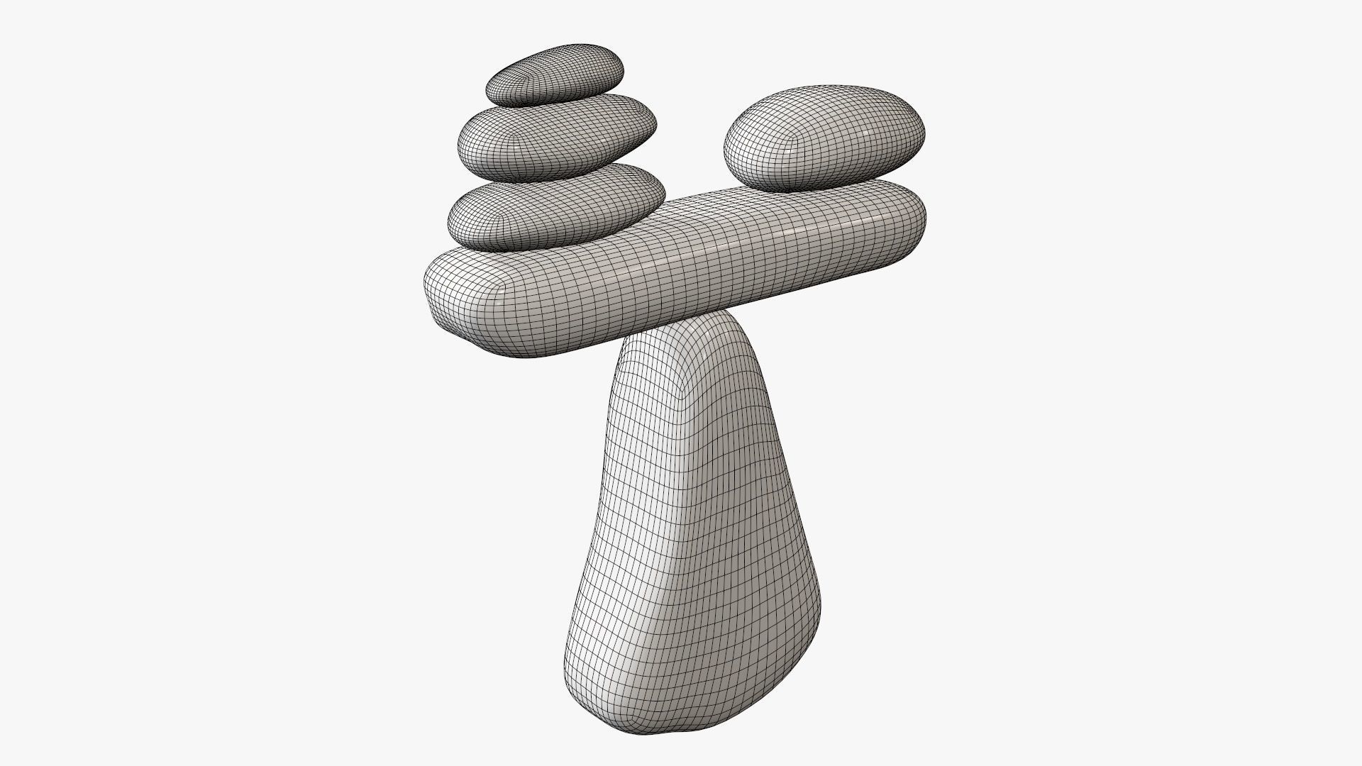 Balance stones 3D model_8