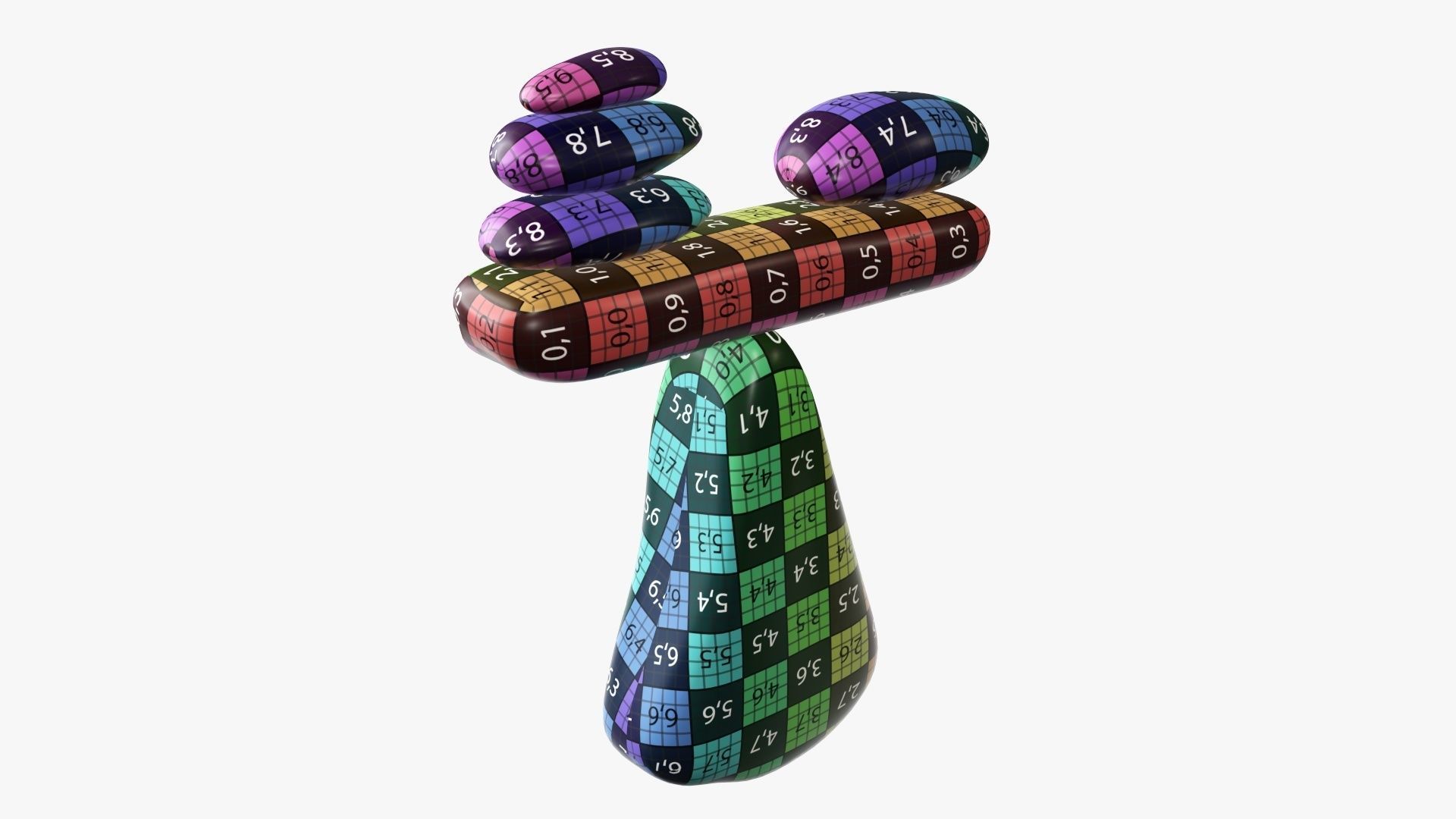 Balance stones 3D model_13