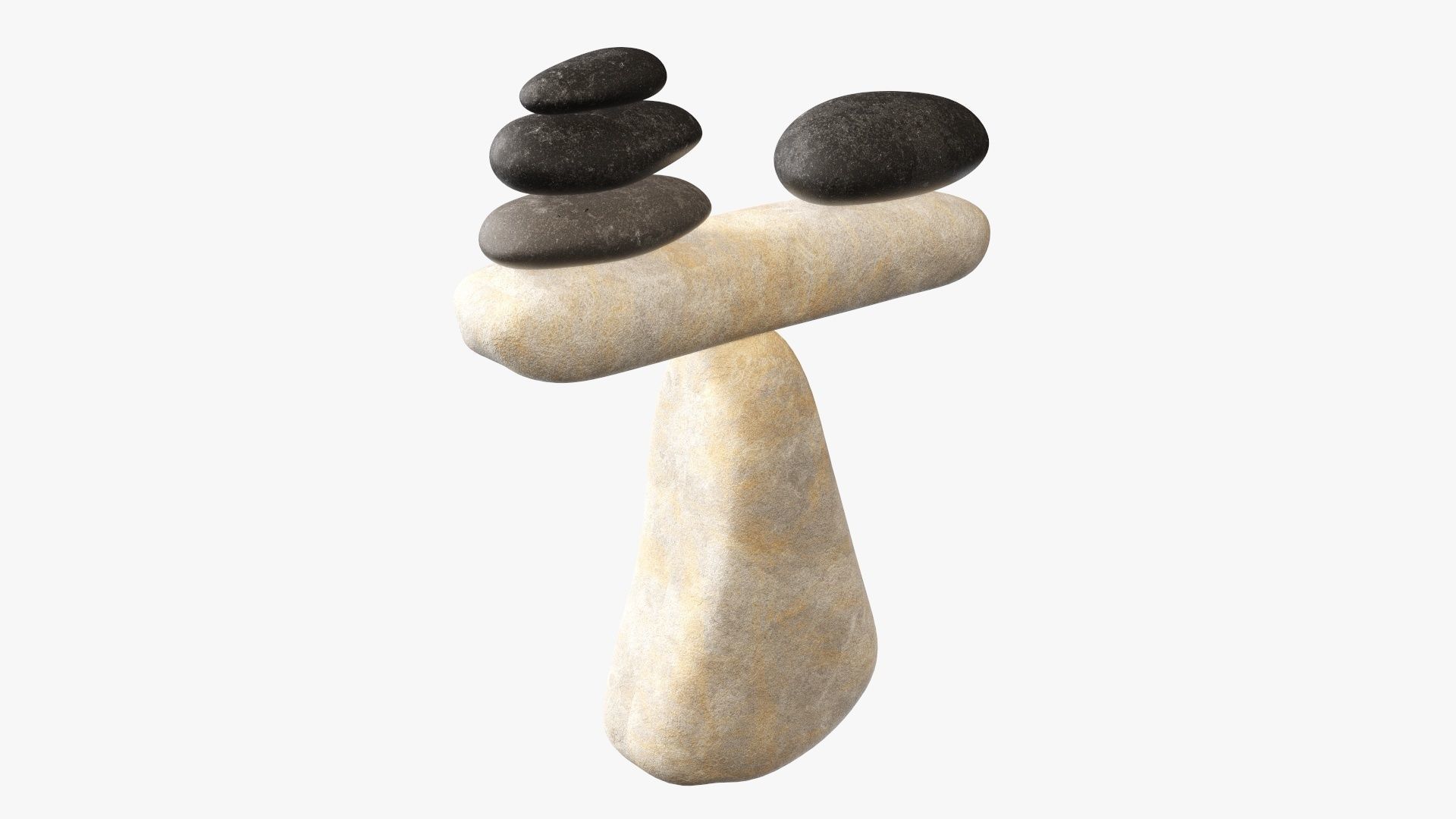 Balance stones 3D model_3