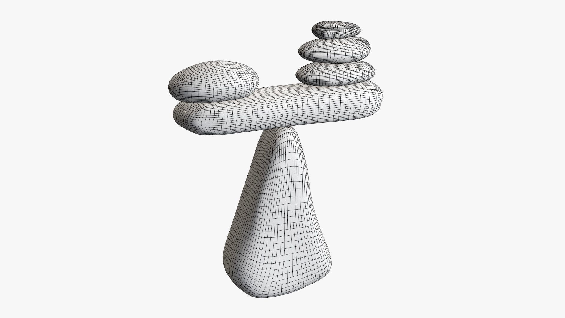 Balance stones 3D model_5