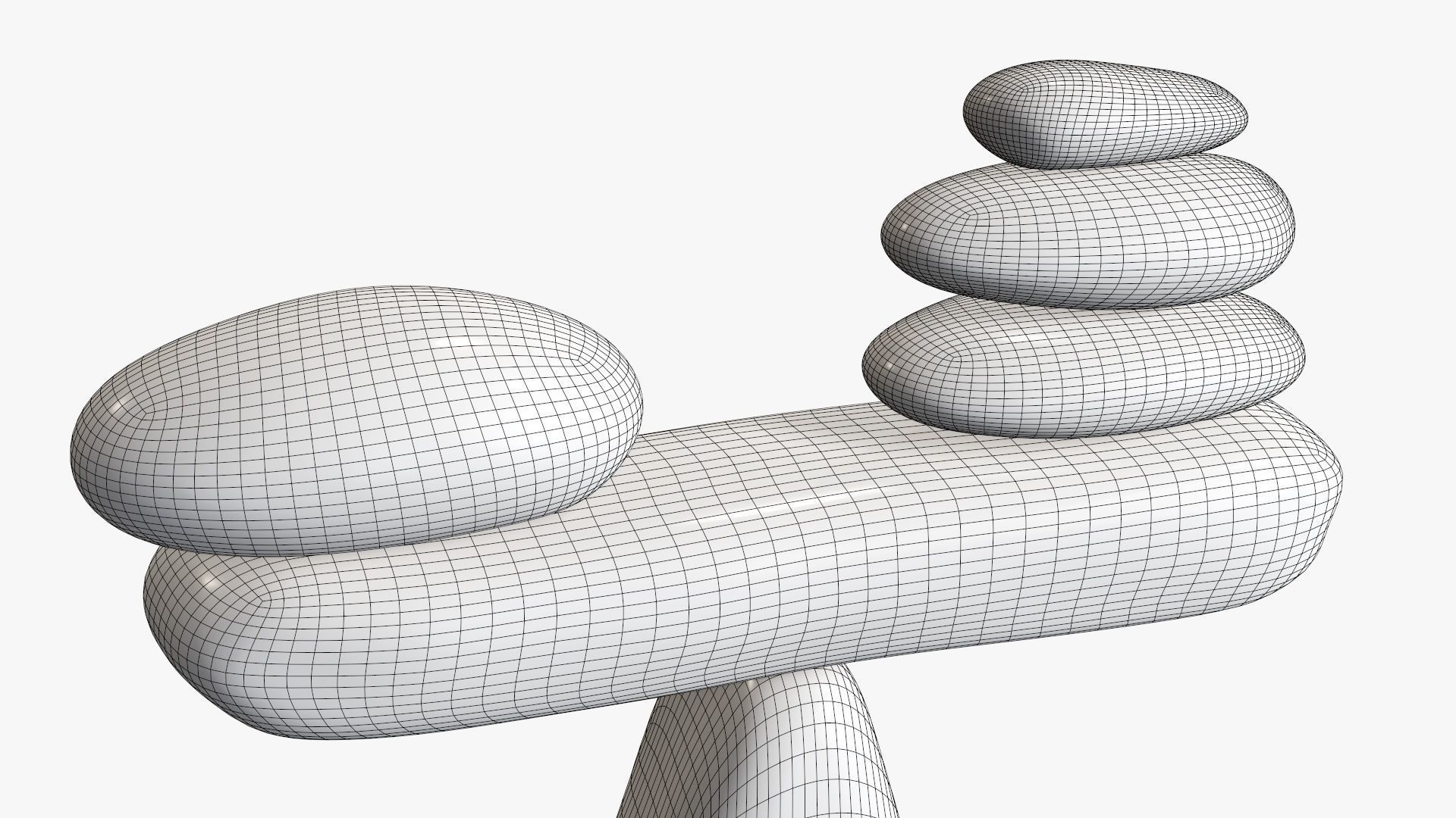 Balance stones 3D model_7