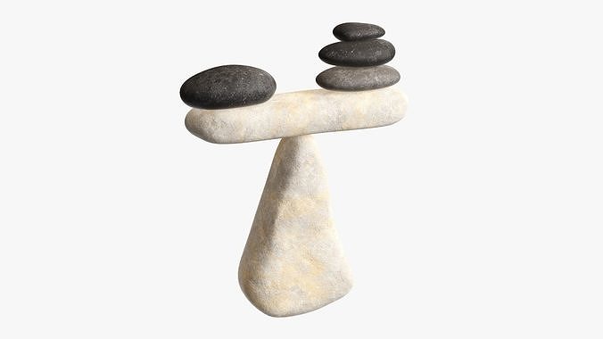 Balance stones 3D model