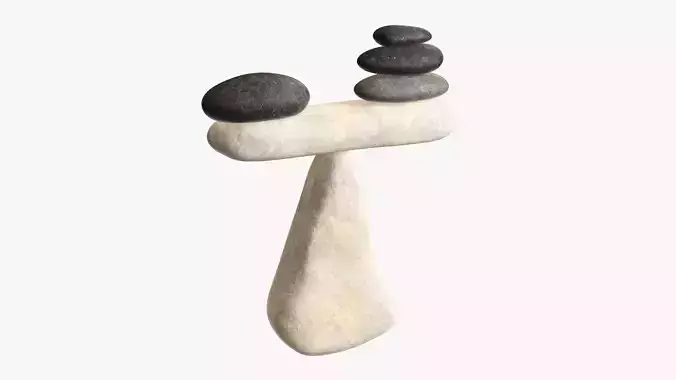 Balance stones 3D model