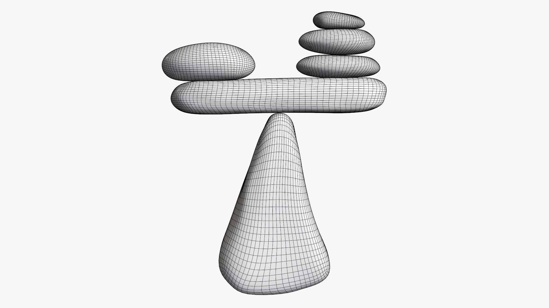 Balance stones 3D model_6