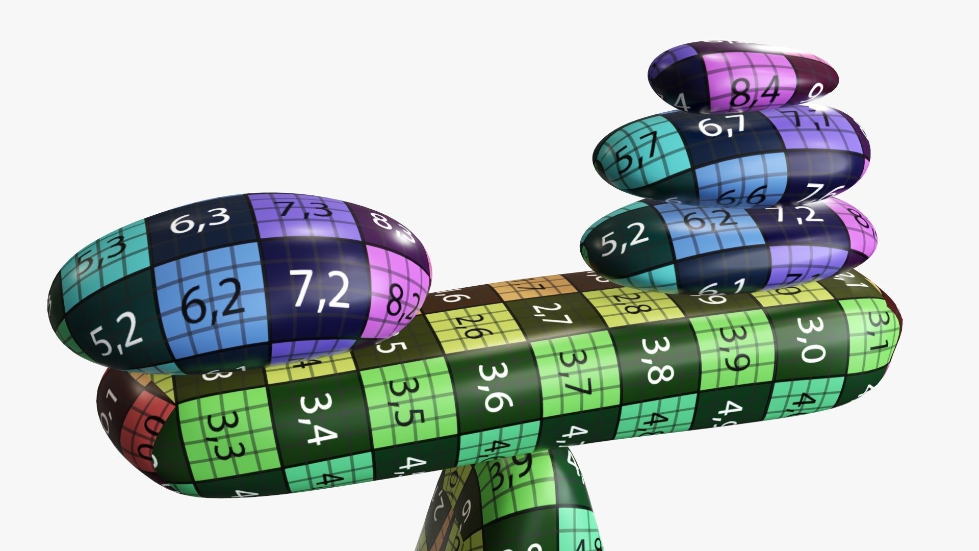 Balance stones 3D model_12