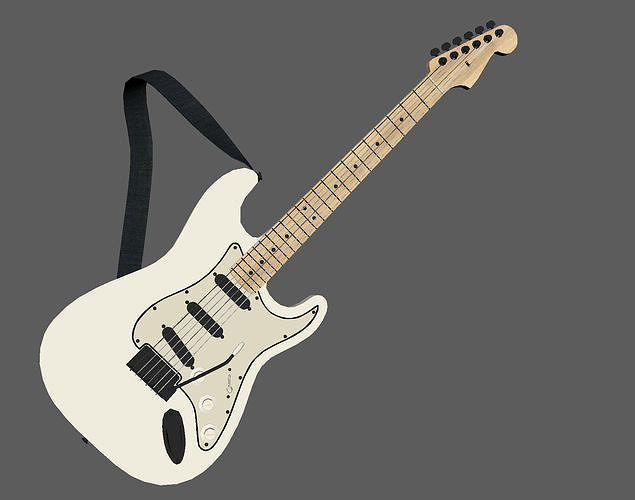 electric guitar 3D model