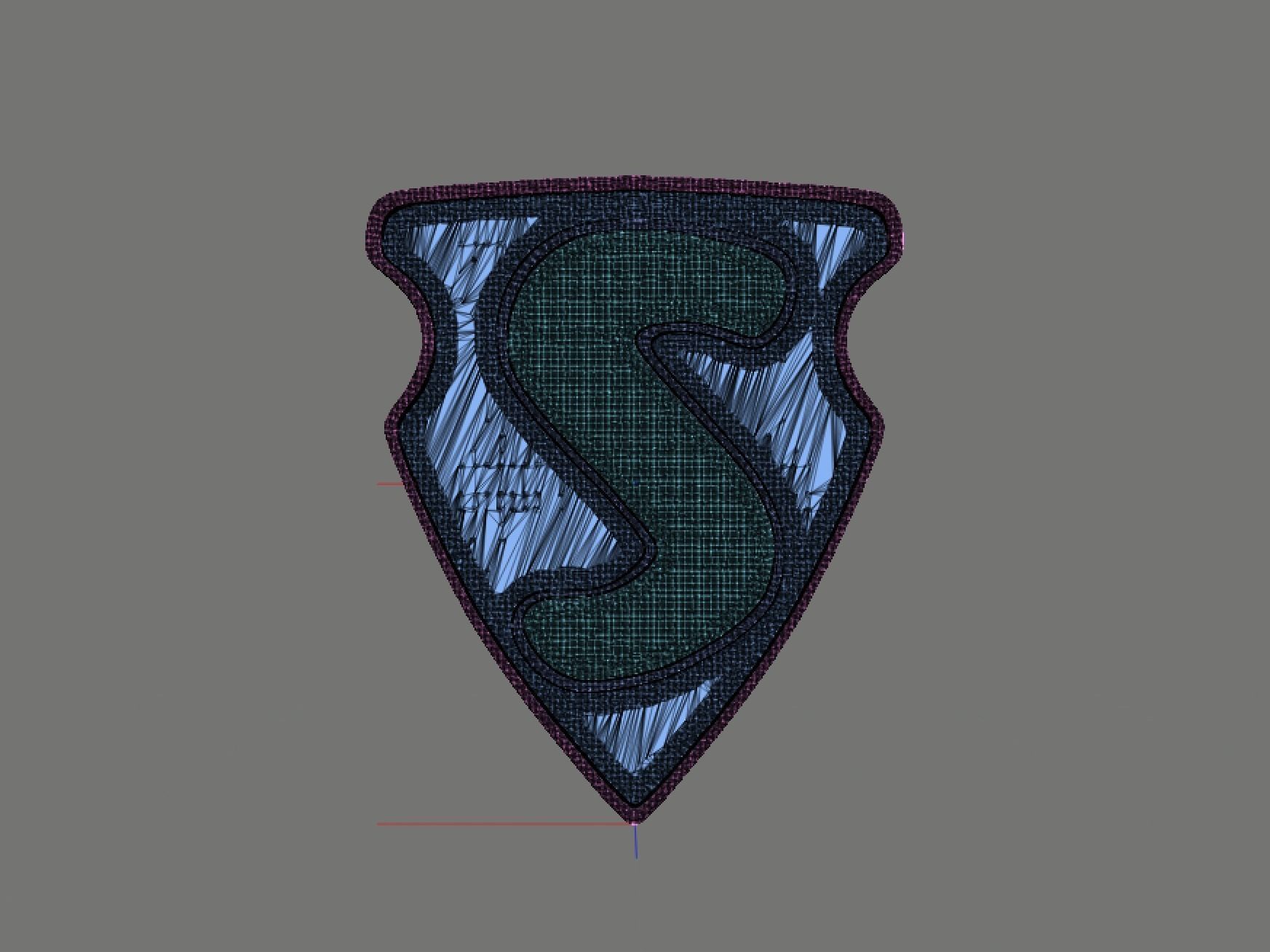 1938 Action Comics 1 Superman Chest Emblem 3D print model_6