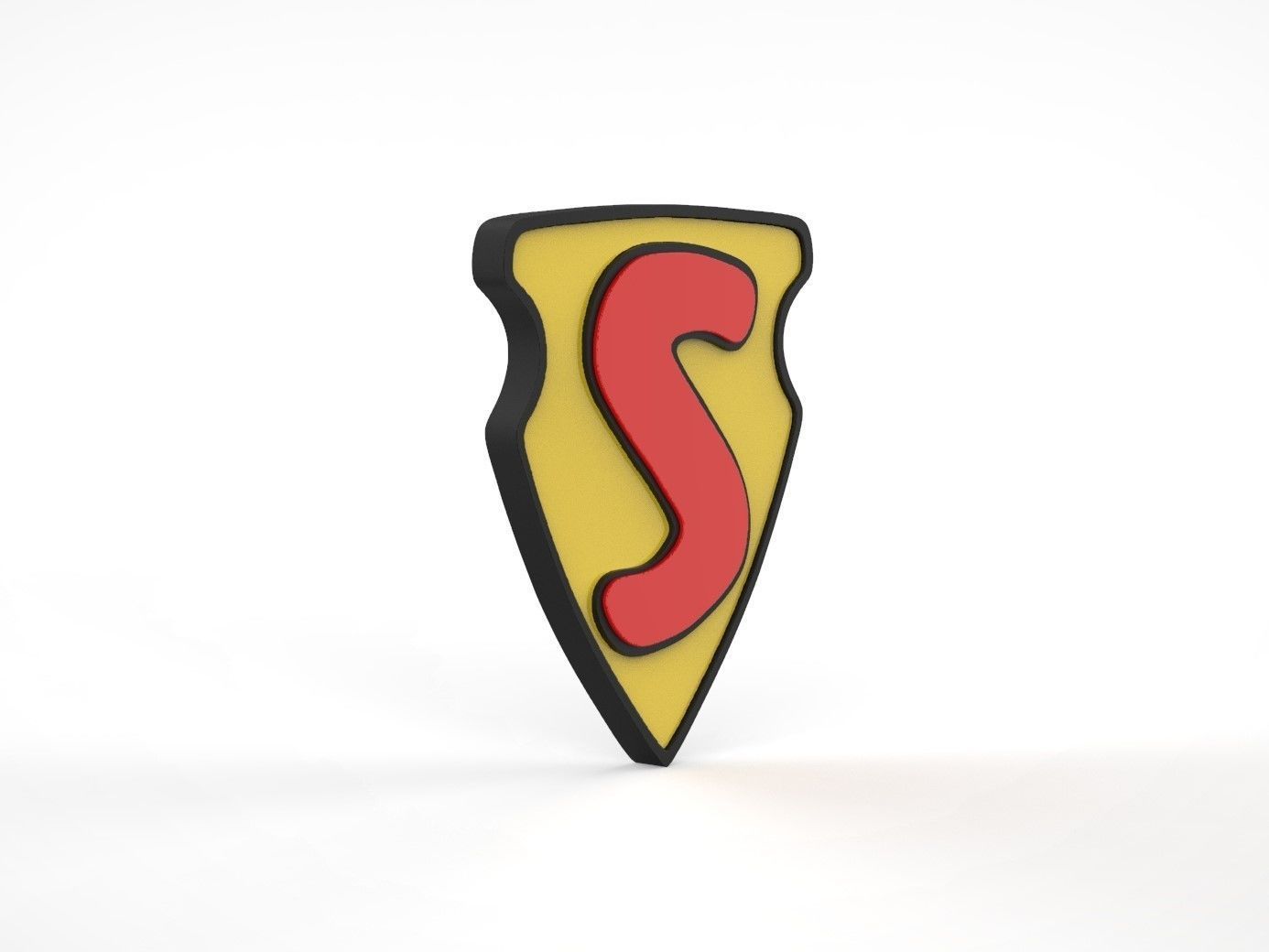 1938 Action Comics 1 Superman Chest Emblem 3D print model_1