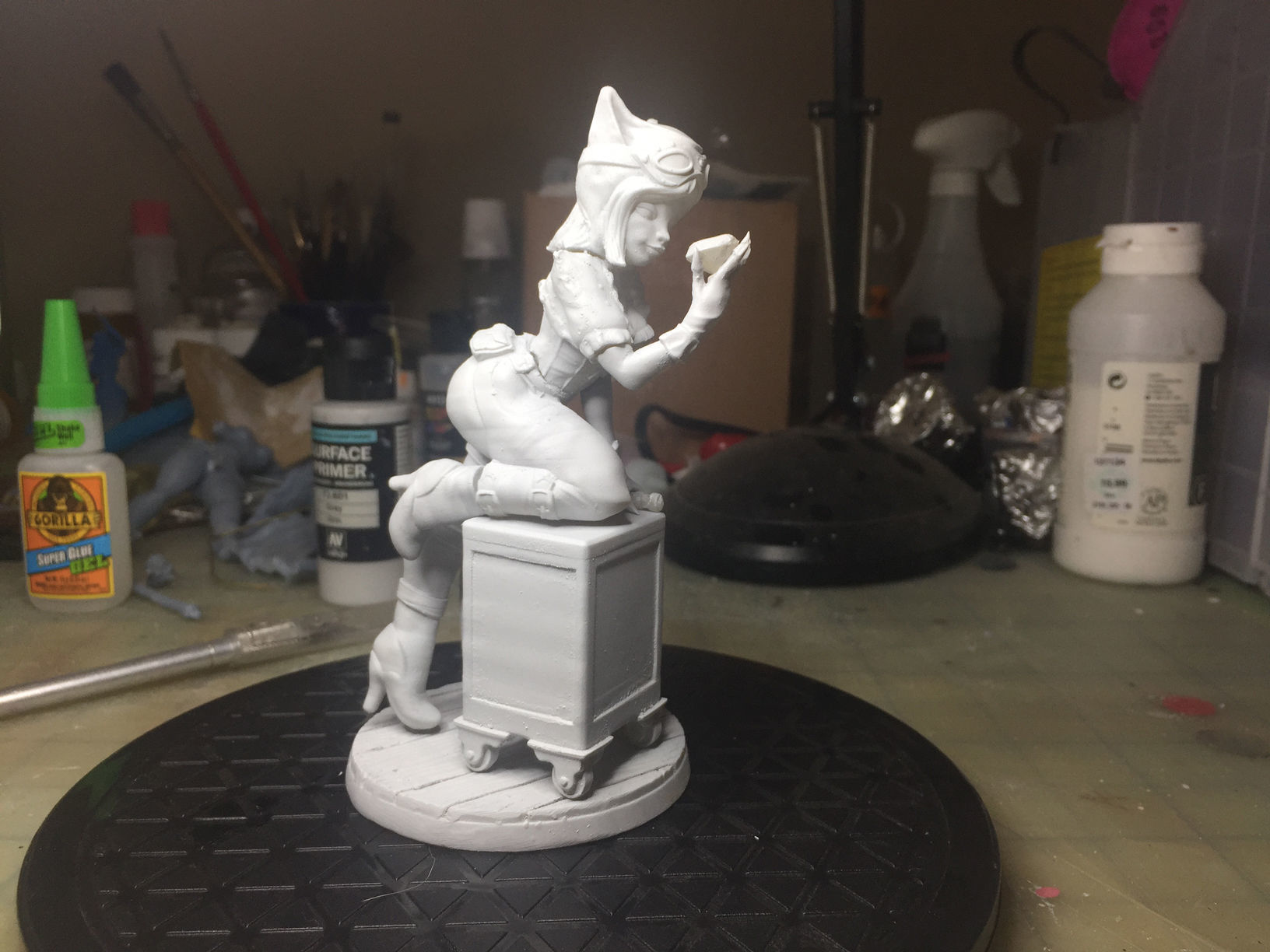 Catwoman Steampunk Pinup 3D print model_53