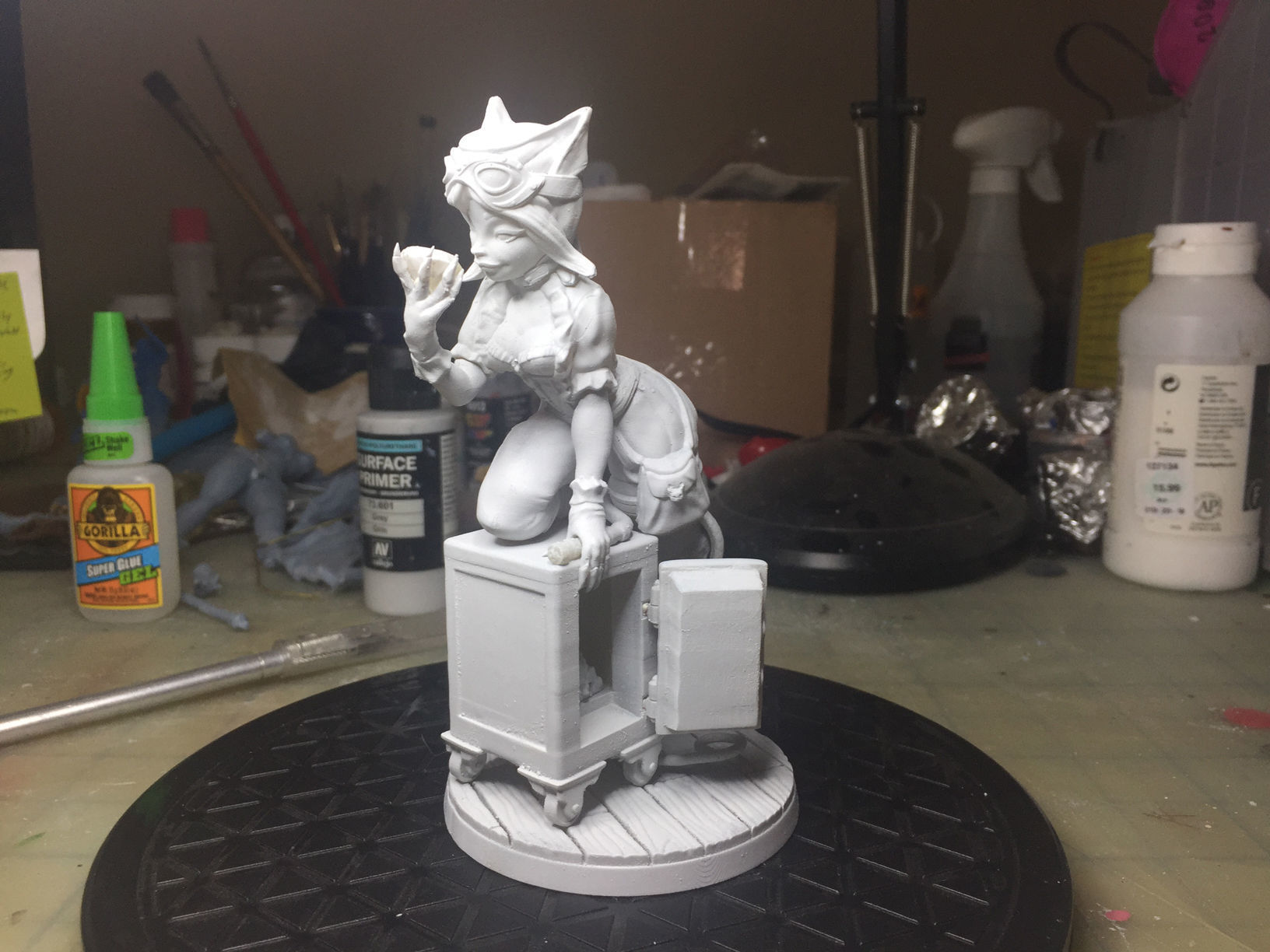 Catwoman Steampunk Pinup 3D print model_54