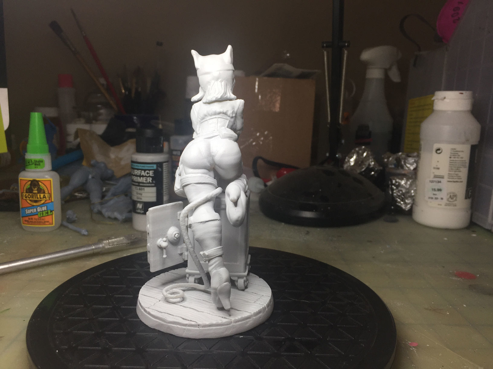 Catwoman Steampunk Pinup 3D print model_51