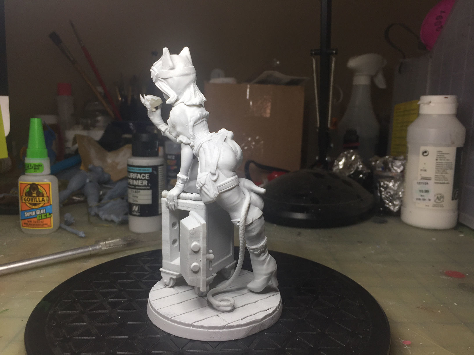 Catwoman Steampunk Pinup 3D print model_50