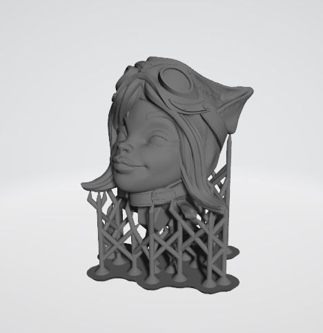 Catwoman Steampunk Pinup 3D print model_33