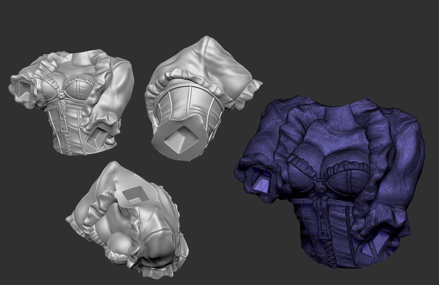 Catwoman Steampunk Pinup 3D print model_7