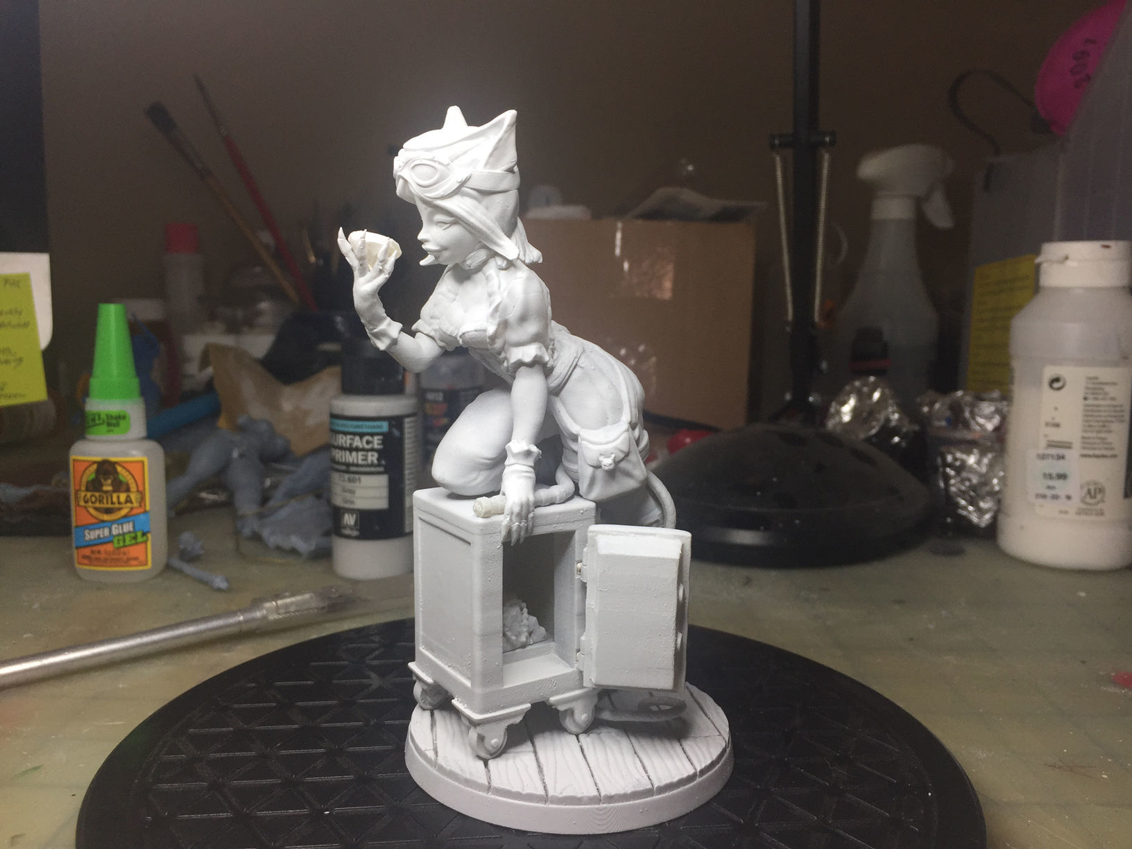 Catwoman Steampunk Pinup 3D print model_4