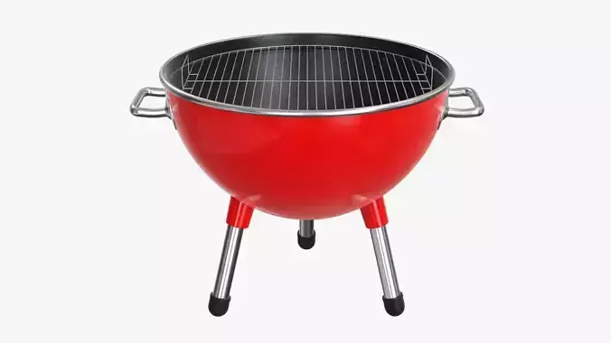 Charcoal kettle steel bbq grill small