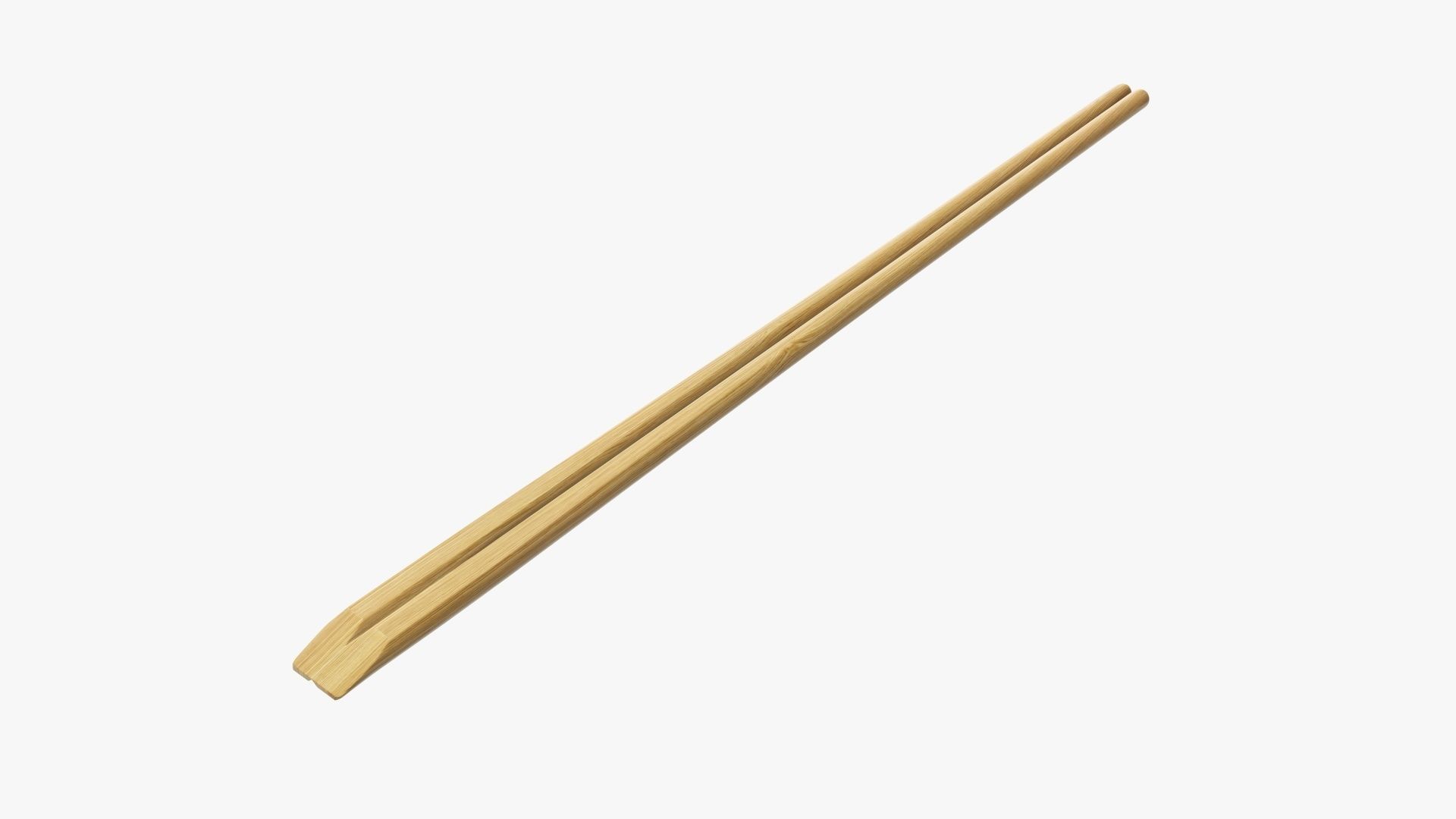 Chopsticks wood in paper cover 3D model_5