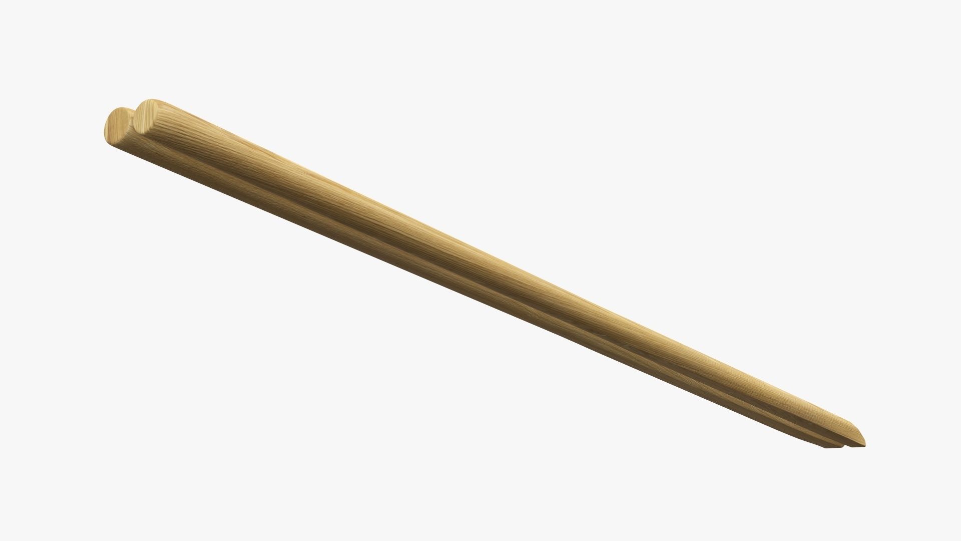 Chopsticks wood in paper cover 3D model_7