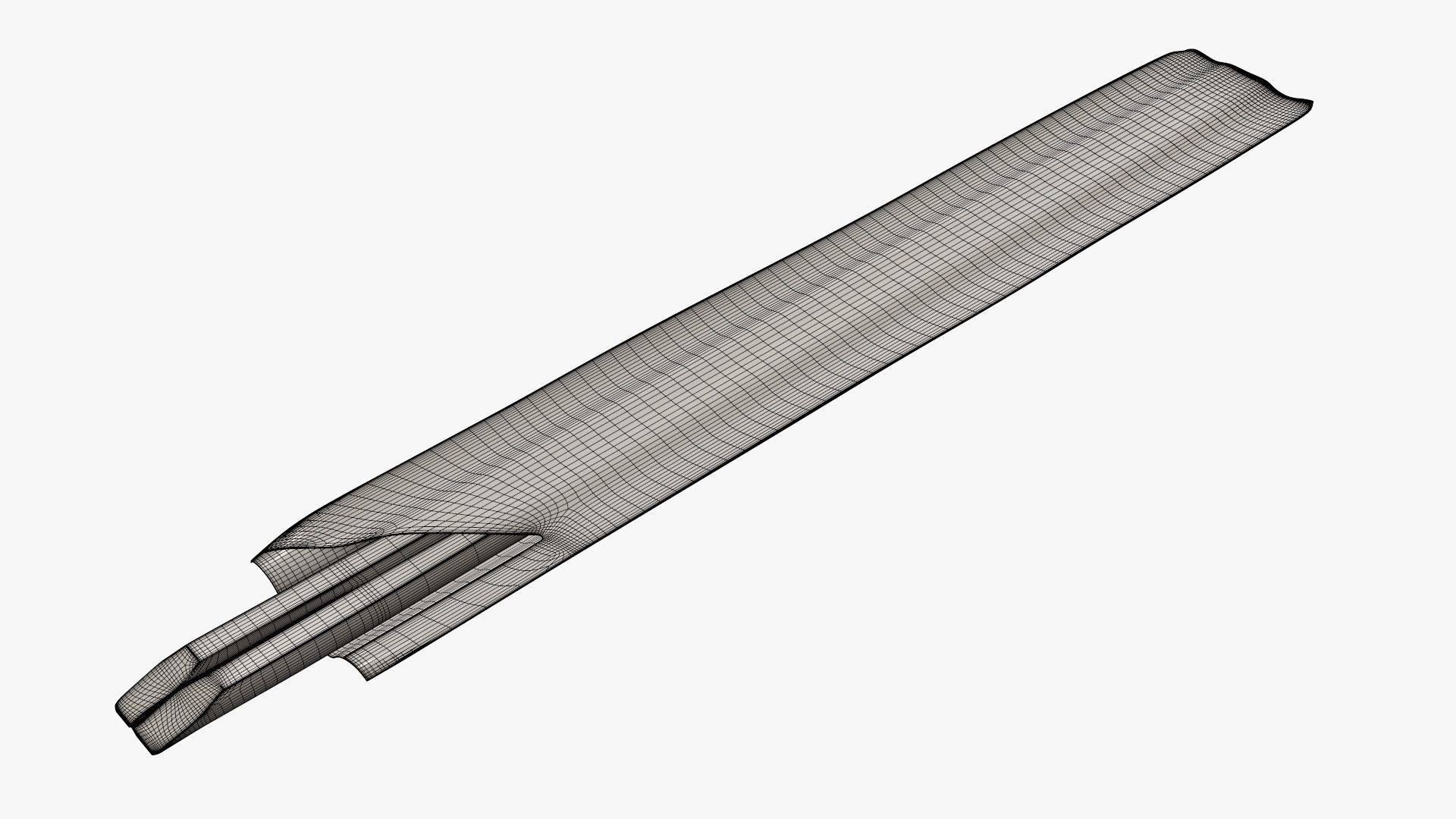 Chopsticks wood in paper cover 3D model_10