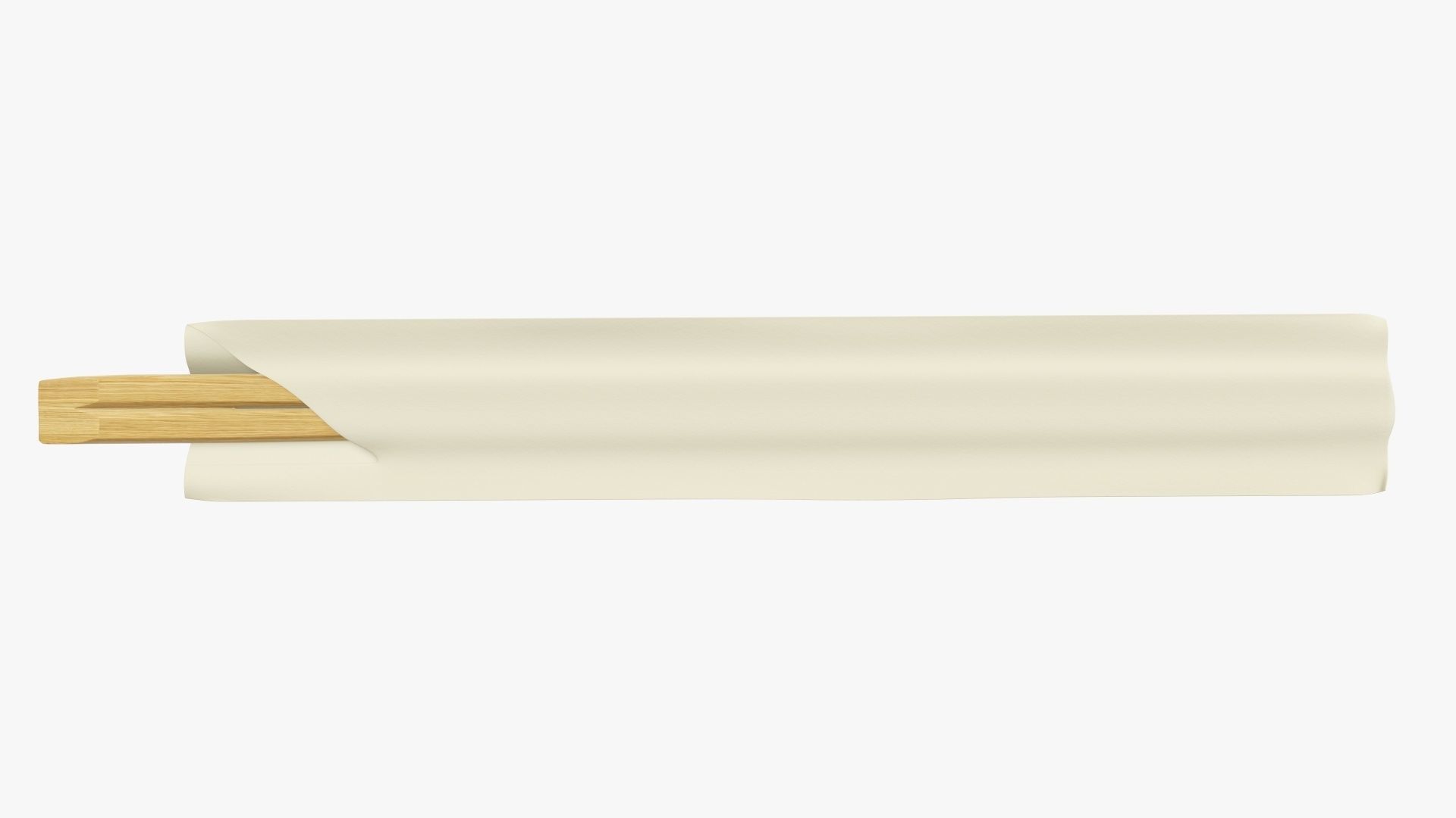 Chopsticks wood in paper cover 3D model_1