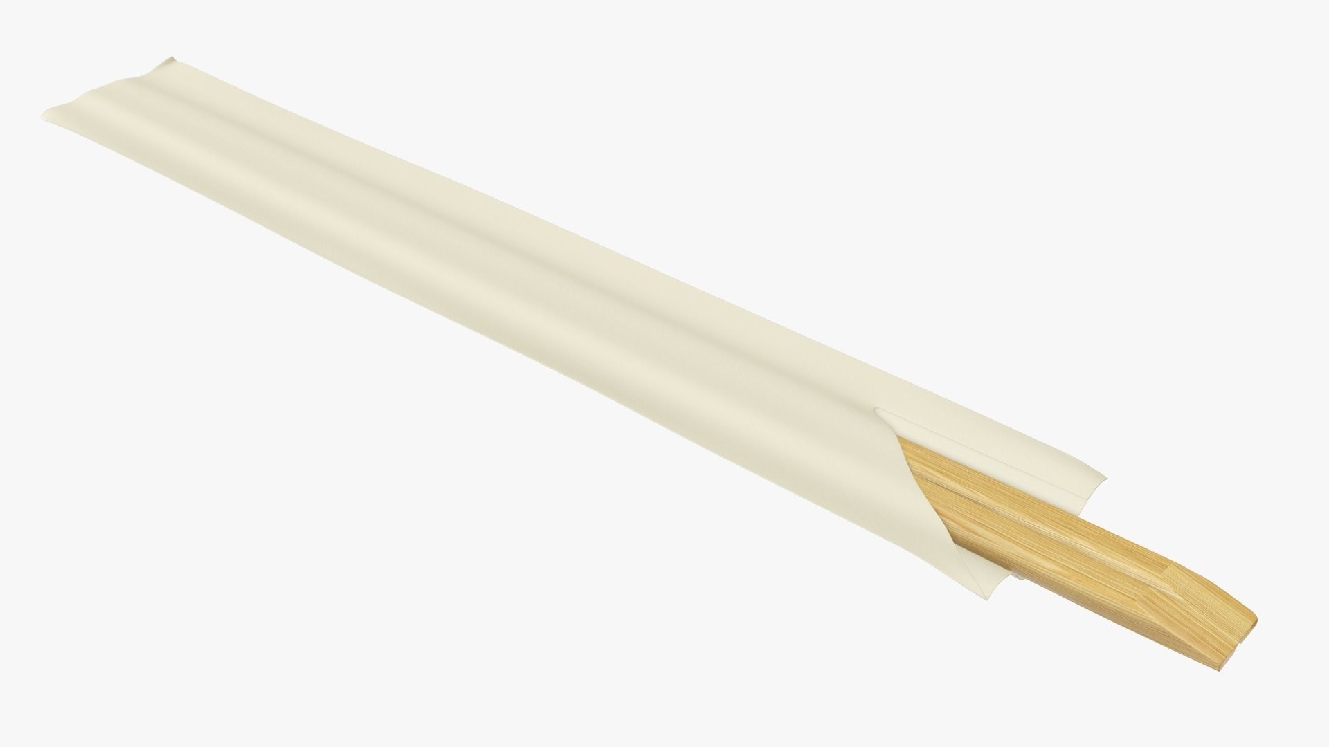 Chopsticks wood in paper cover 3D model_3