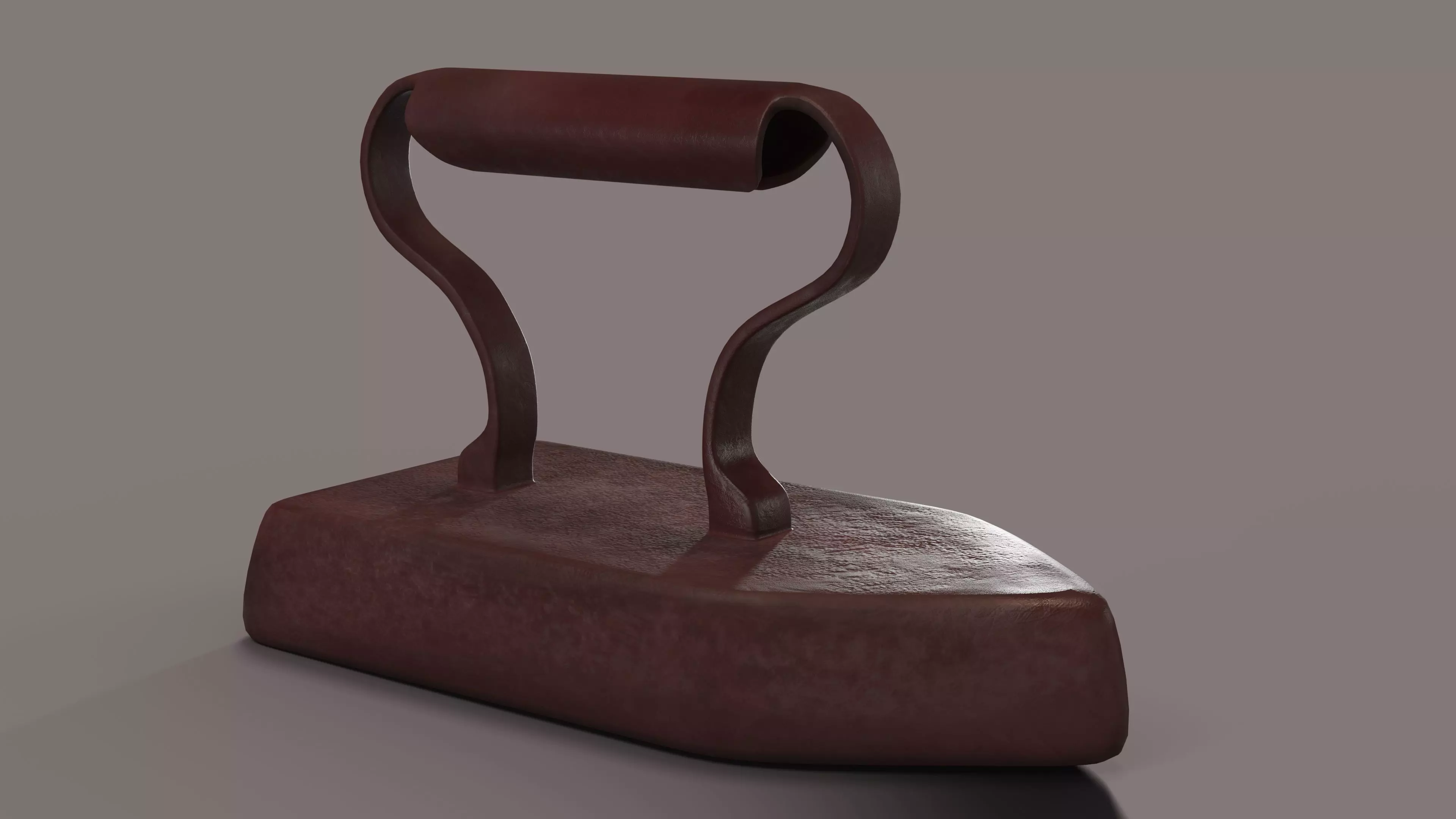 Vintage flat iron 3D model