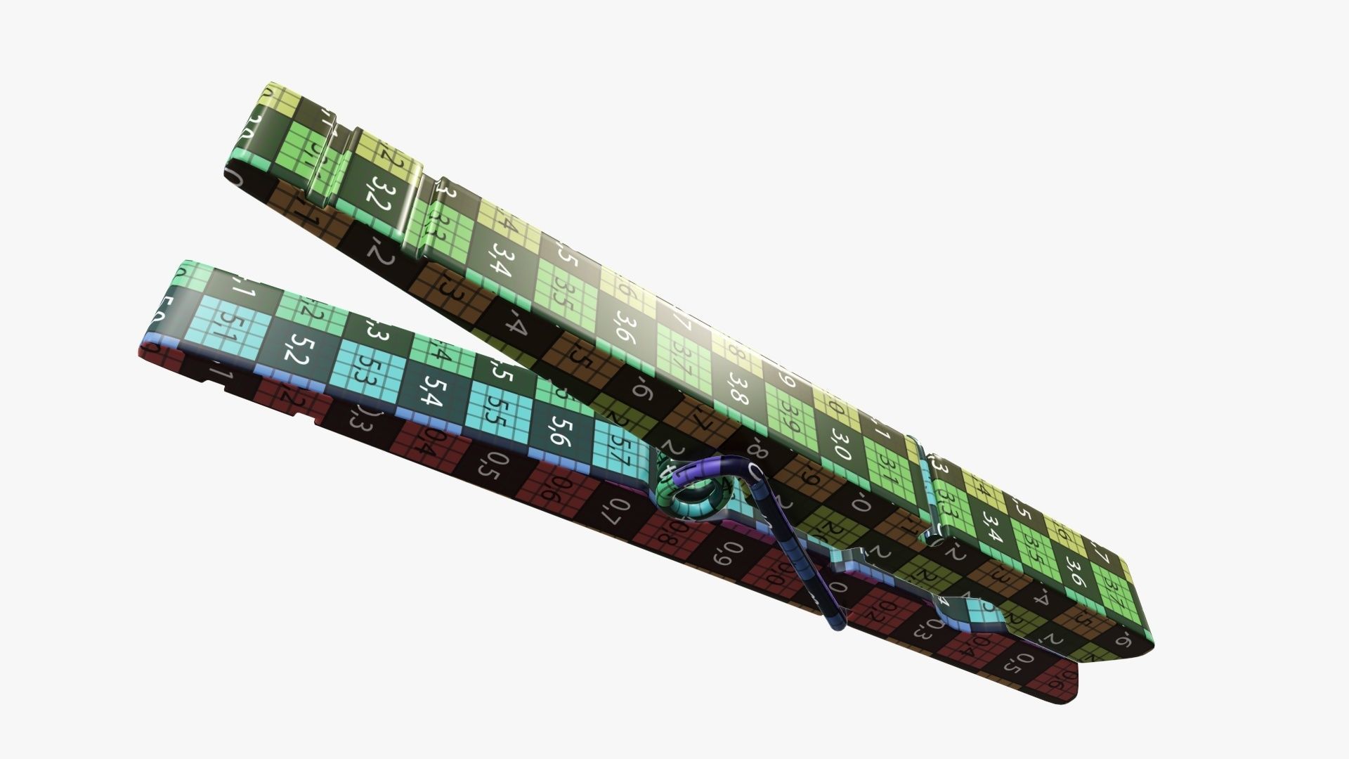 Clothespin wooden long clothes peg 3D model_13