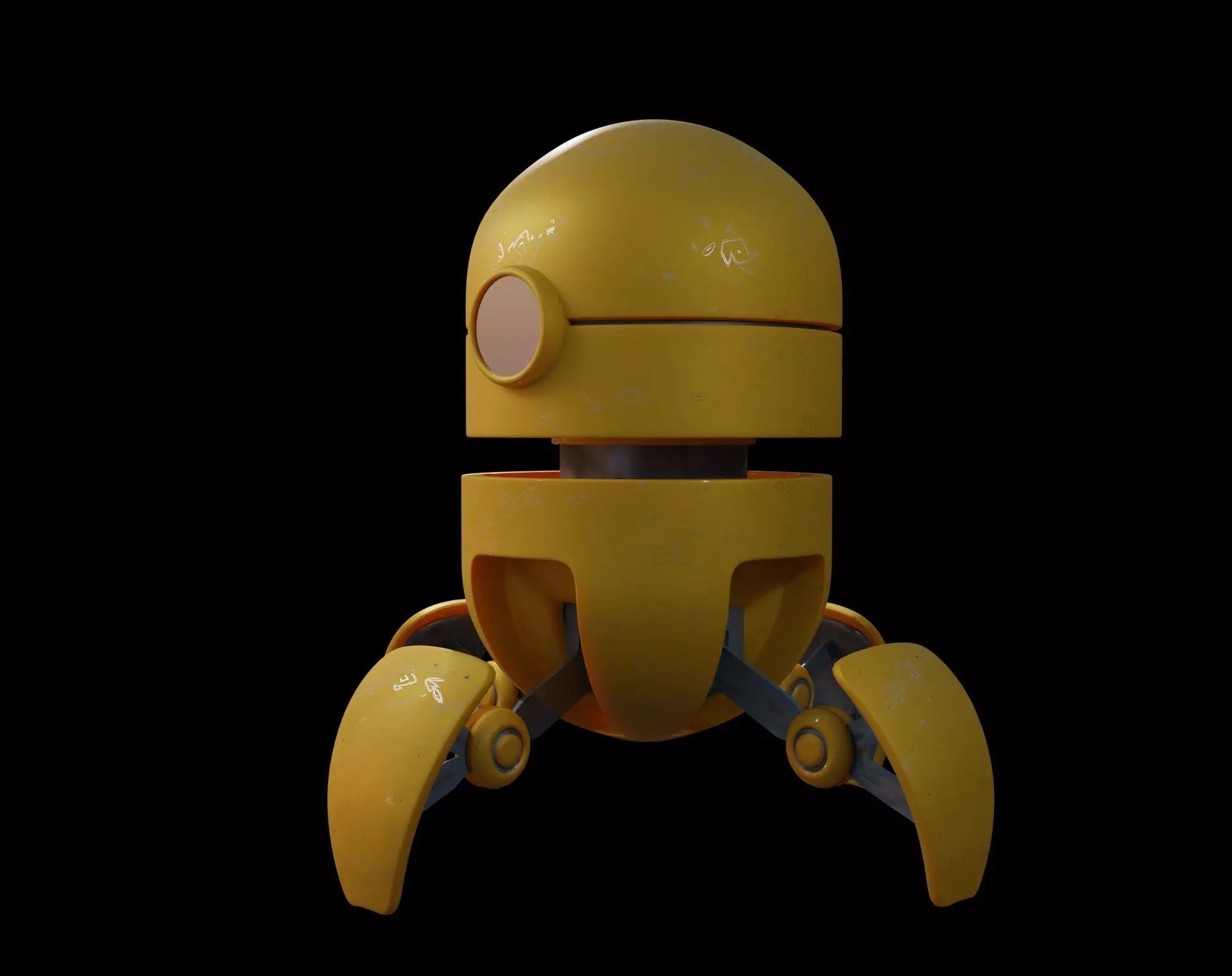 3d model robot Low-poly 3D model