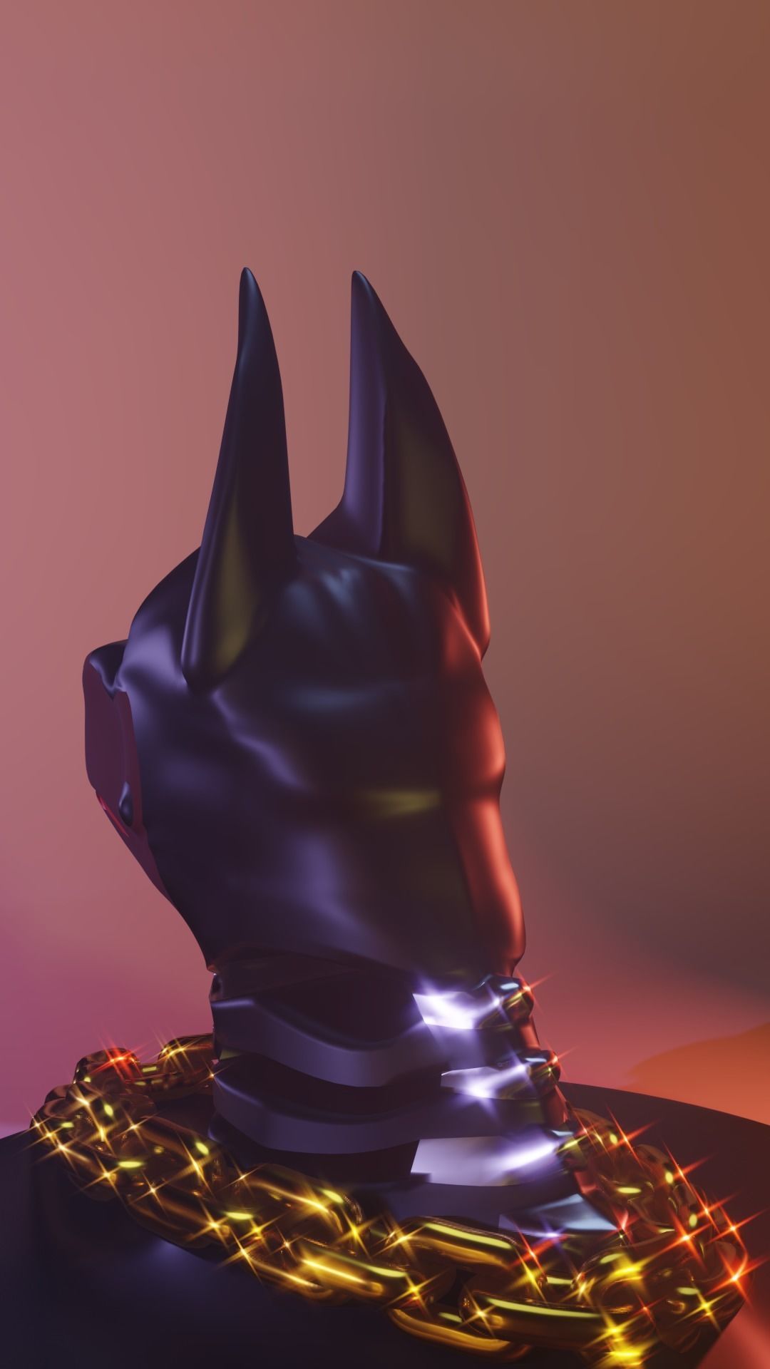 Doberman Pinscher sculture 3D print model_3