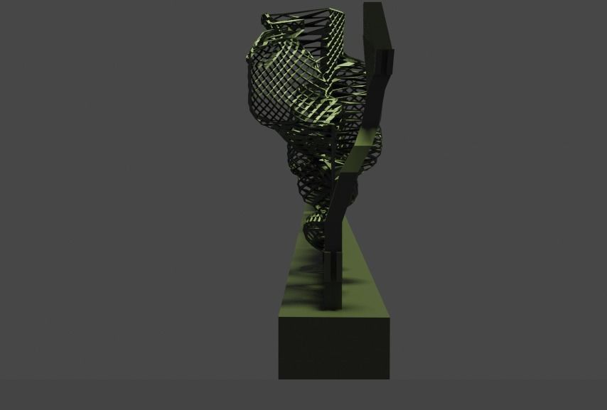 chain-link fences 3D model_6