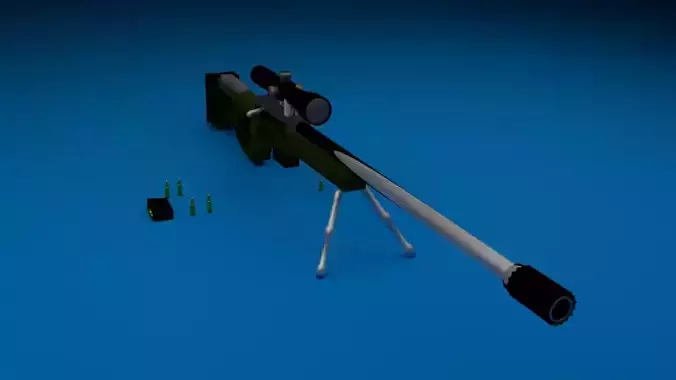 awm sniper high poly 
