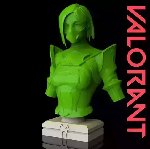 Viper from Valorant Bust 3D Print Ready 3D print model