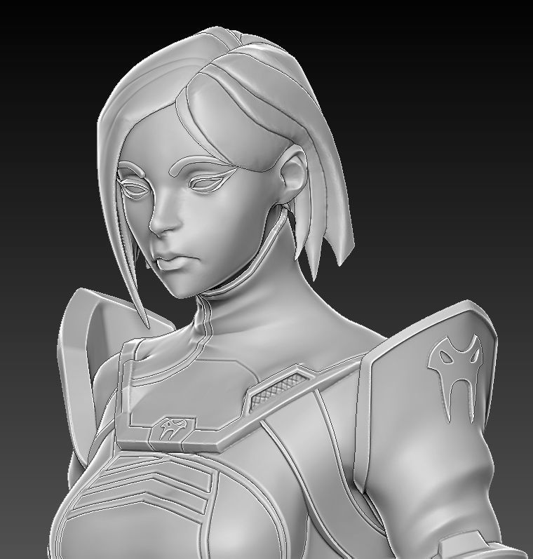 Viper from Valorant Bust 3D Print Ready 3D print model_5