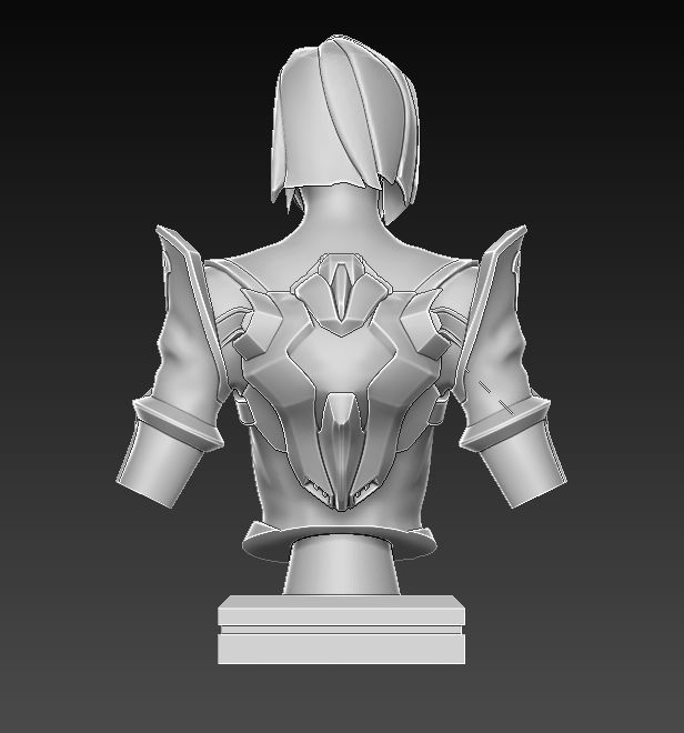 Viper from Valorant Bust 3D Print Ready 3D print model_3