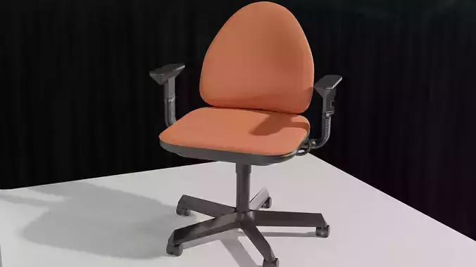 Office chair in 4 style combinations PBR 4K