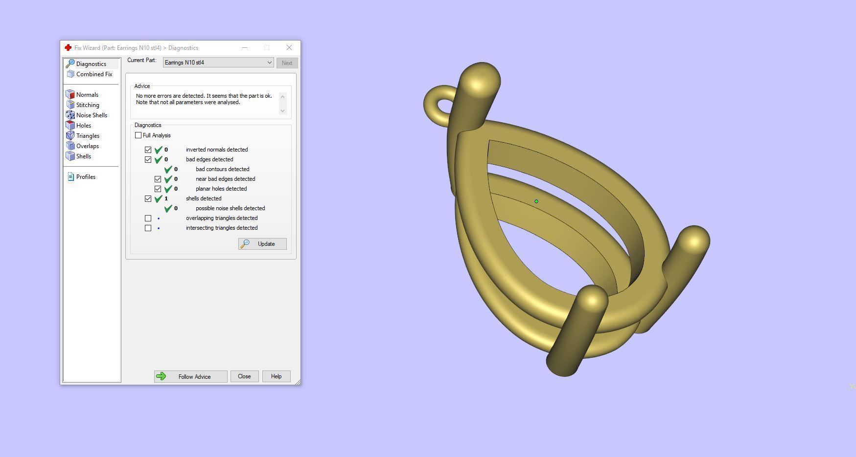 Earrings N10 3D print model_7