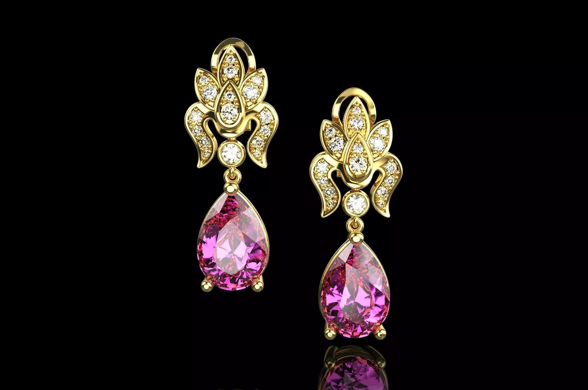 Earrings N10 3D print model_0