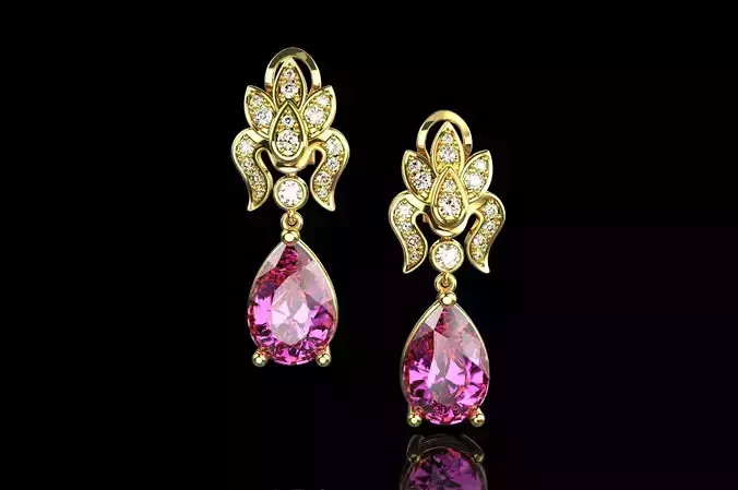 Earrings N10 3D print model