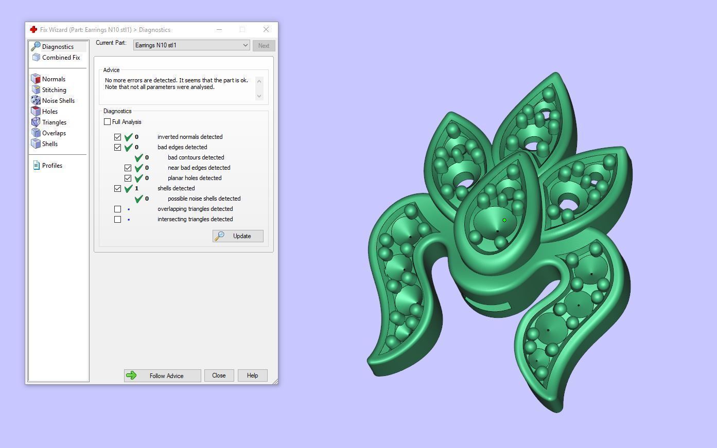 Earrings N10 3D print model_3