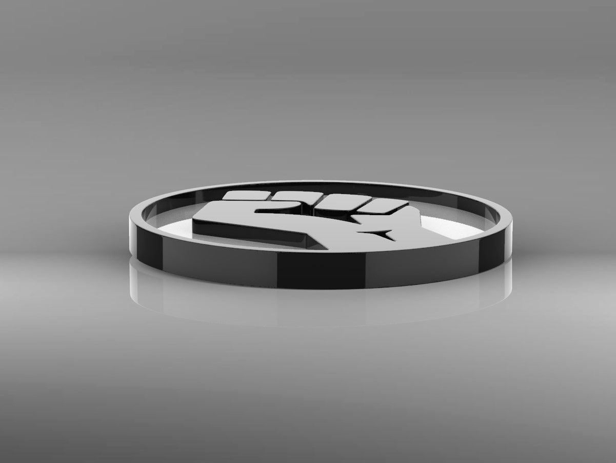 BLM Black Lives Matter Logo Symbol Emblem Free 3D print model_3