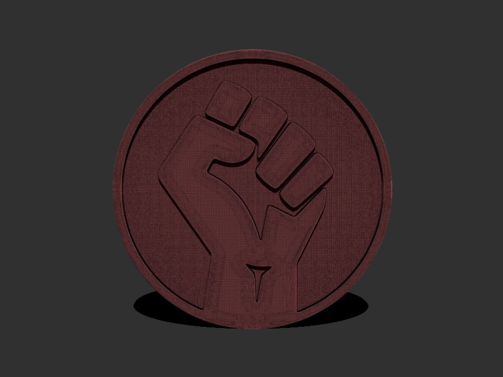 BLM Black Lives Matter Logo Symbol Emblem Free 3D print model_4