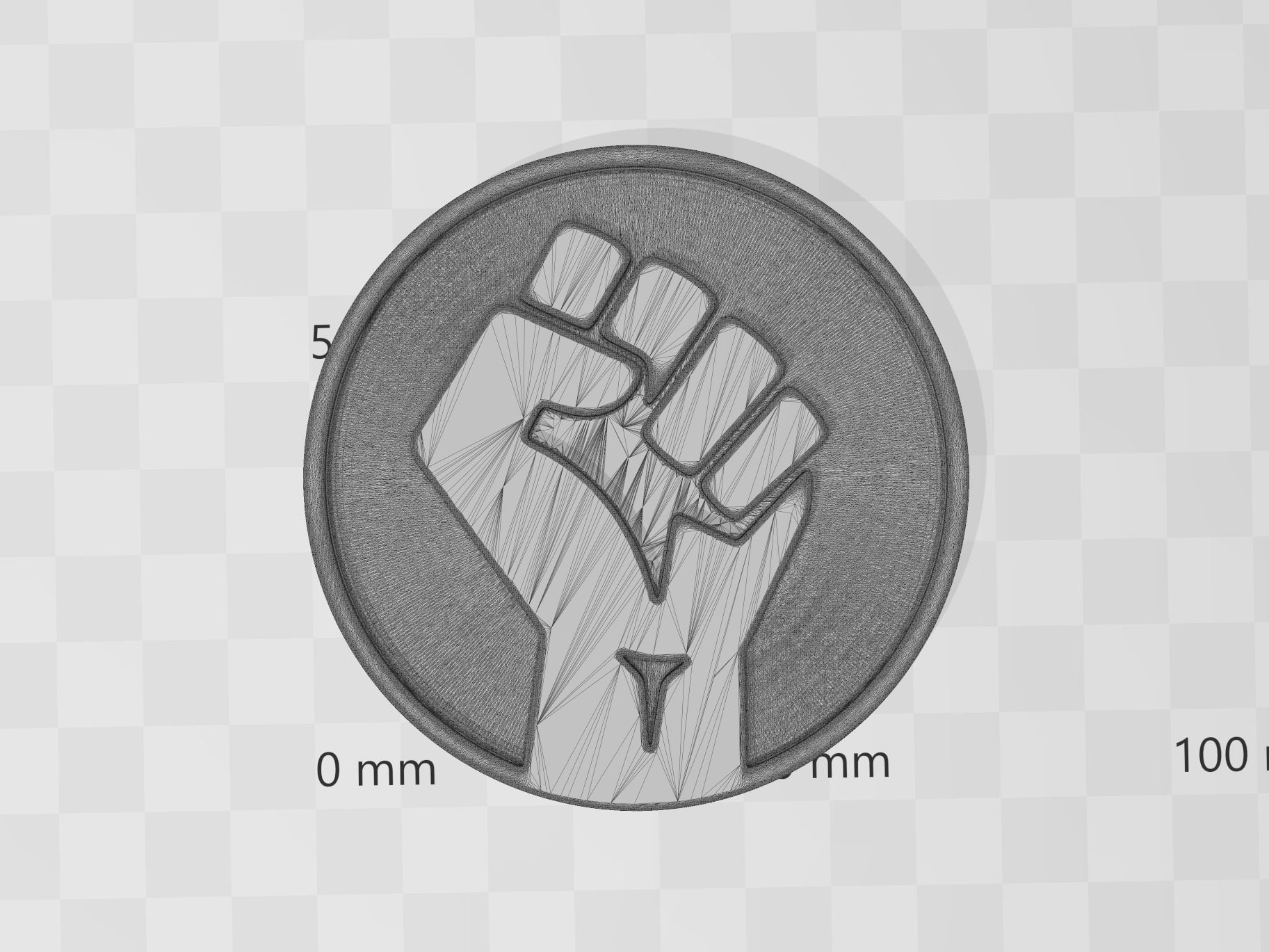BLM Black Lives Matter Logo Symbol Emblem Free 3D print model_5
