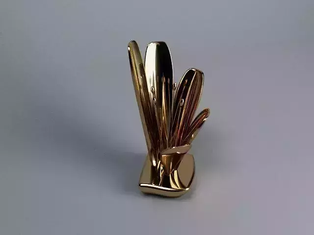 showpiece golden spoon