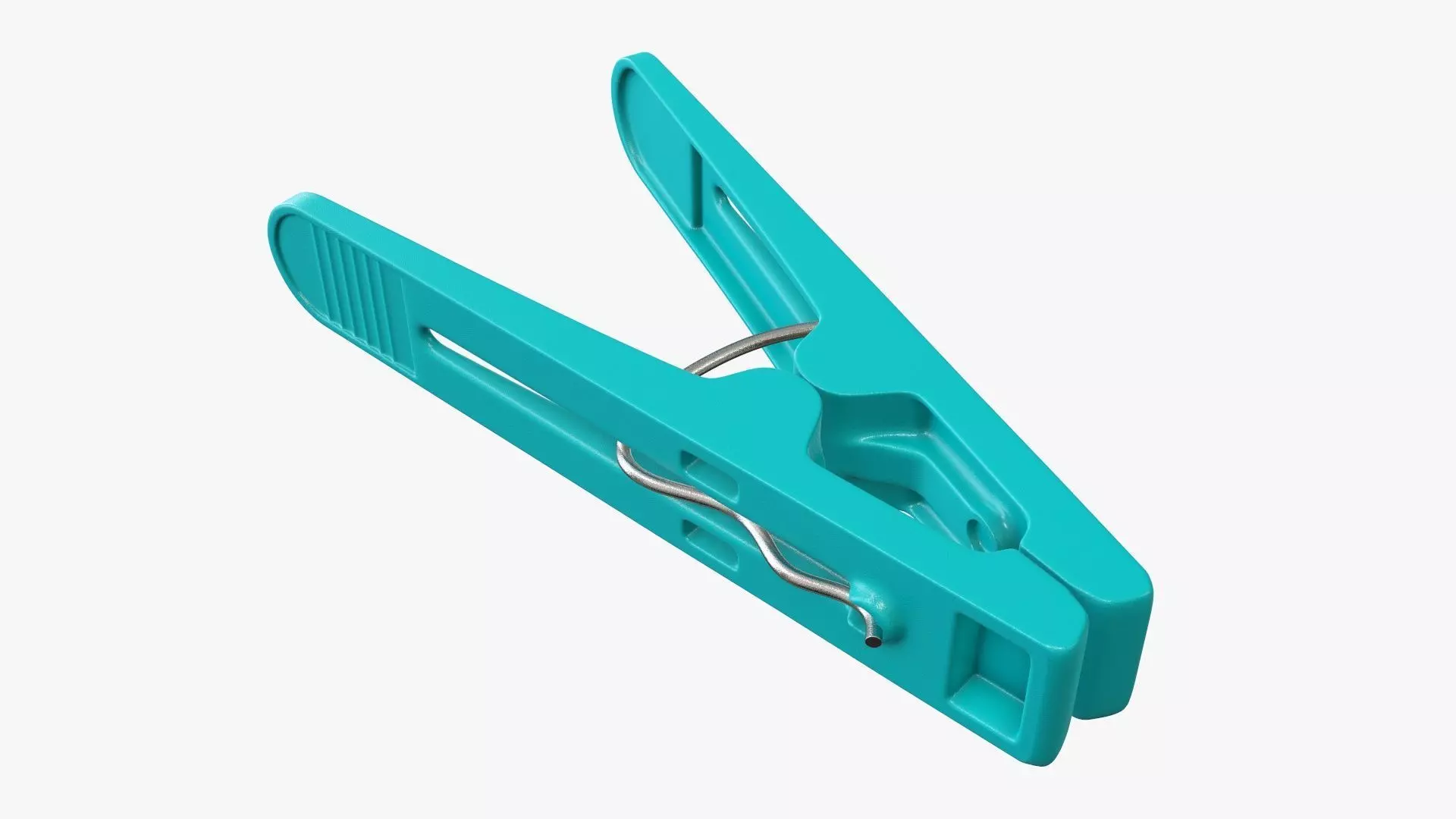 Clothespin plastic clothes peg 3D model