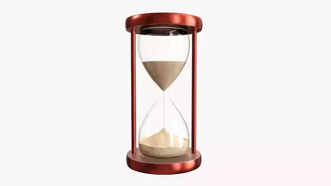 Hourglass sandglass egg sand timer clock 01 3D model
